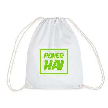 Pokerhai - Turnbeutel - Weiß - Vorne