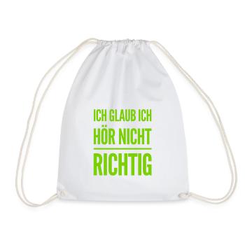 Hä? - Turnbeutel - Weiß - Vorne