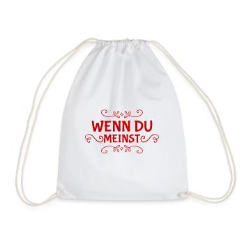 das ist deine Meinung - Turnbeutel - Weiß - Vorne