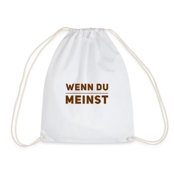 das ist mir egal - Turnbeutel - Weiß - Vorne