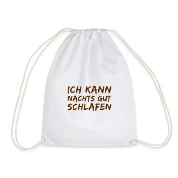 good night's sleep - Drawstring Bag - white - Front