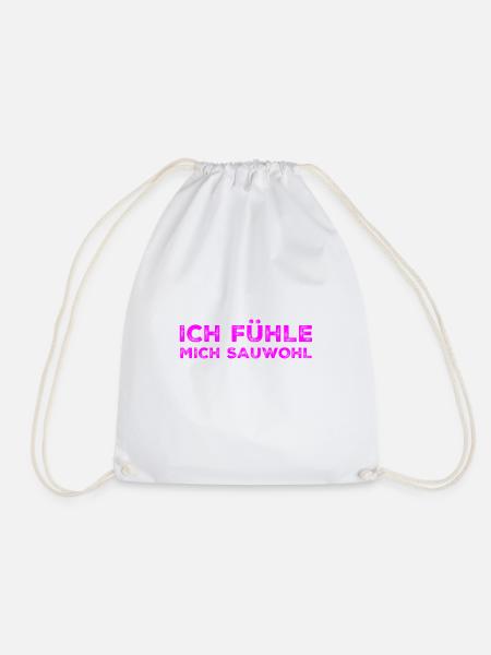I'm doing wonderfully - Drawstring Bag - white