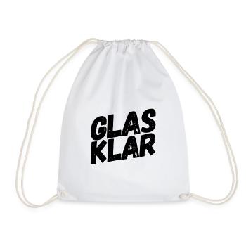 crystal clear - Drawstring Bag - white - Front
