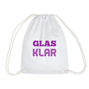 That's clear - Drawstring Bag - white - Front