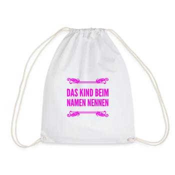 I'll tell it like it is - Drawstring Bag - white - Front