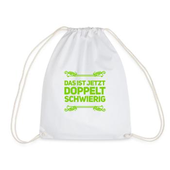 Double niveau de difficulté - Sac de sport léger - blanc - Devant