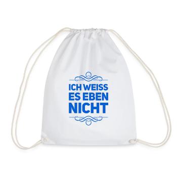 unsuspecting - Drawstring Bag - white - Front