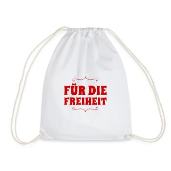 La liberté, c’est génial - Sac de sport léger - blanc - Devant