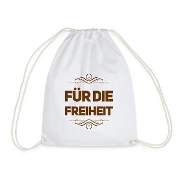 Je me bats pour la liberté - Sac de sport léger - blanc - Devant