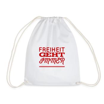 La liberté, c’est grand - Sac de sport léger - blanc - Devant