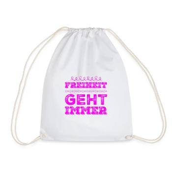 J’aime la liberté - Sac de sport léger - blanc - Devant