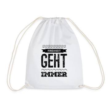 La liberté, c’est grand - Sac de sport léger - blanc - Devant