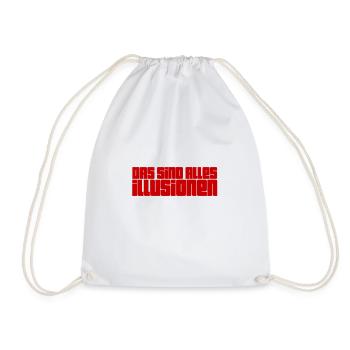 This is all fake news - Drawstring Bag - white - Front