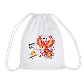 Gotti Geschenk - Turnbeutel - Weiß - Vorne