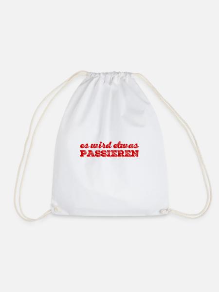 Something is coming our way - Drawstring Bag - white