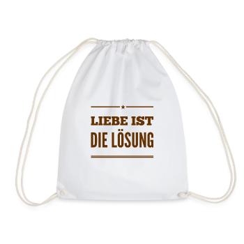 I'm focusing on the solution - Drawstring Bag - white - Front