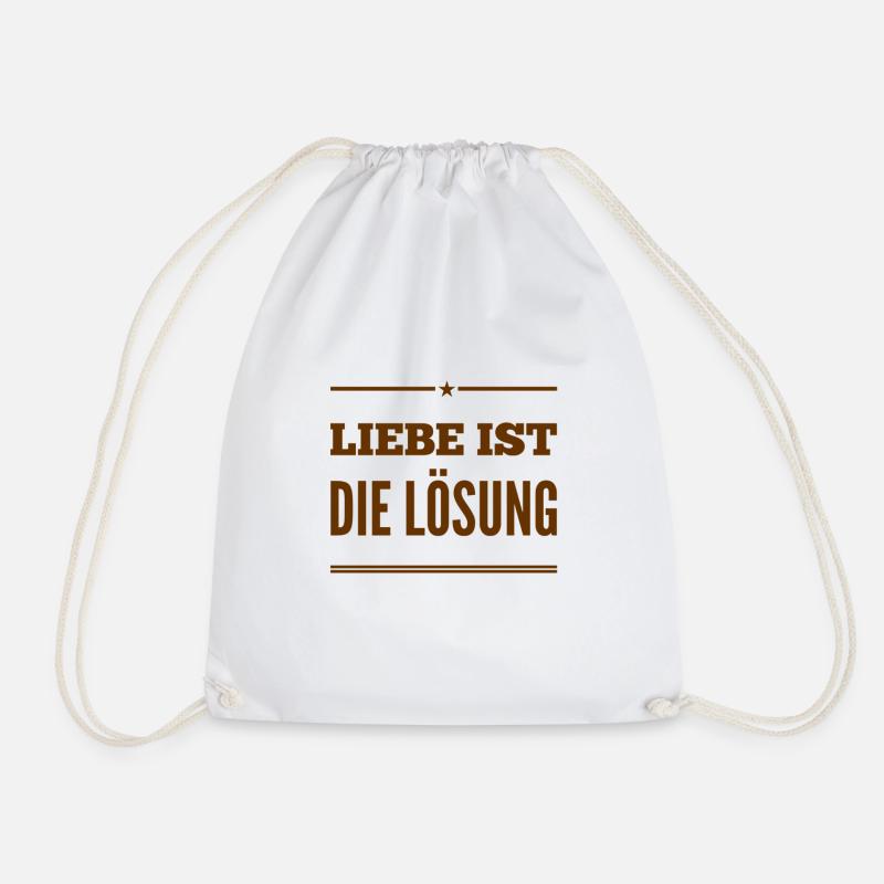 I'm focusing on the solution - Drawstring Bag - white