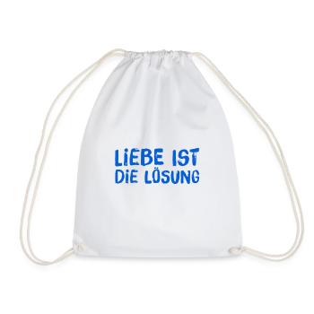 Je vis l’amour - Sac de sport léger - blanc - Devant