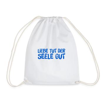 Love heals - Drawstring Bag - white - Front