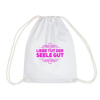 Love is a miracle - Drawstring Bag - white - Front