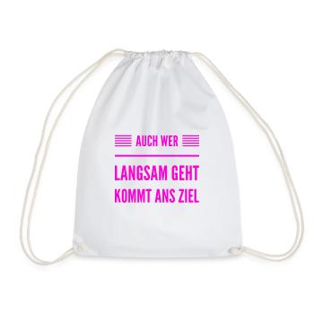 I'll reach my goal - Drawstring Bag - white - Front