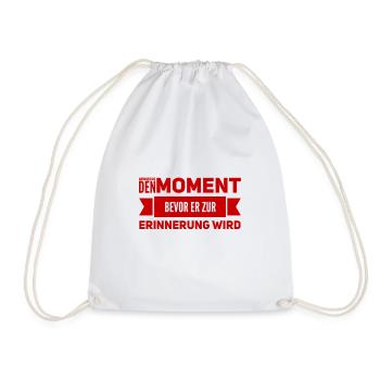 Je vis dans l’ici et maintenant - Sac de sport léger - blanc - Devant