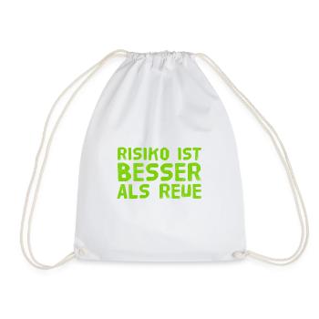 Le risque, c’est mon truc - Sac de sport léger - blanc - Devant