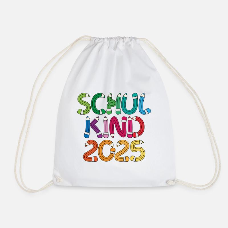 Schulkind 2025 Einschulung Schulanfang - Turnbeutel - Weiß