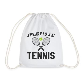Je Peux Pas J'ai Tennis Cadeau Joueur De Tennis - Sac de sport léger - blanc - Devant