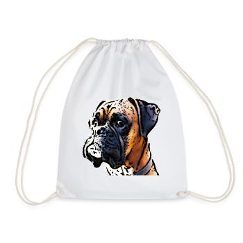 Boxer Hunderasse Rasse Hund T-Shirt Hoddie etc. - Turnbeutel - Weiß - Vorne