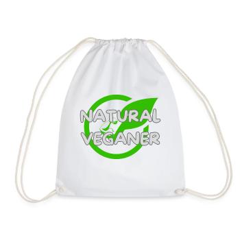 Natural Veganer - Turnbeutel - Weiß - Vorne
