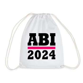 Abi 2024 - Turnbeutel - Weiß - Vorne