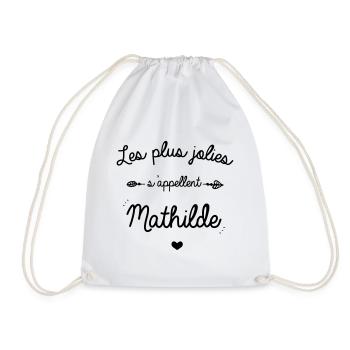 Les plus jolies prenoms mathilde - Sac de sport léger - blanc - Devant