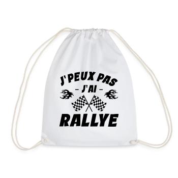 Je Peux Pas J'ai Rallye - Sac de sport léger - blanc - Devant