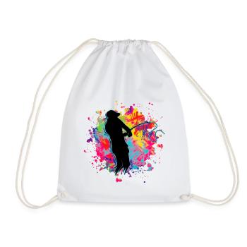 Angler Splash - Drawstring Bag - white - Front