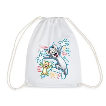 Tom and Jerry Play Time - Drawstring Bag - white - Front