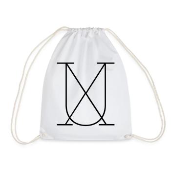 X for U Typography Sign Gift - Drawstring Bag - white - Front