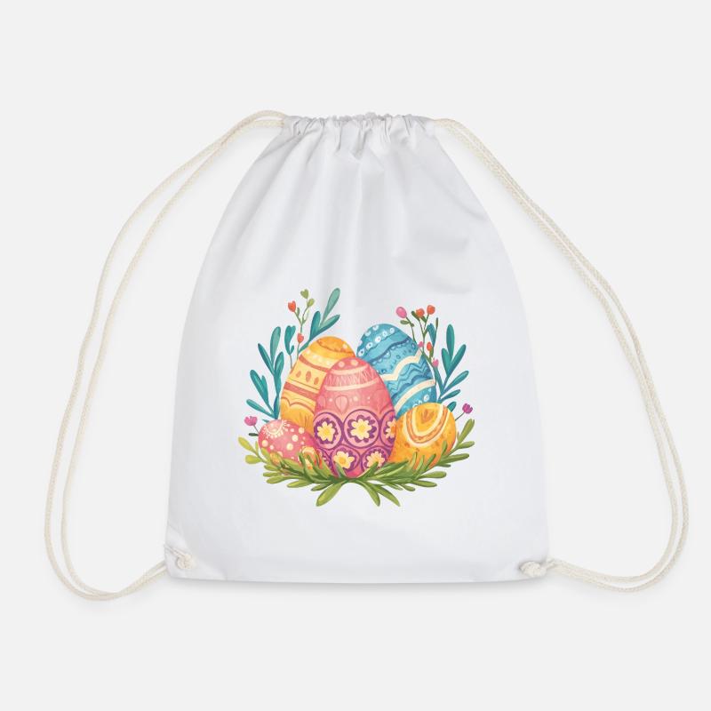 Œuf de Pâques - Sac de sport léger - blanc