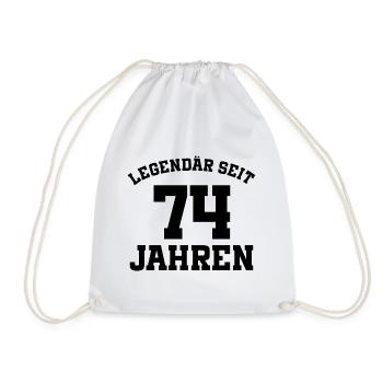 74 Jahre alt - Turnbeutel - Weiß - Vorne