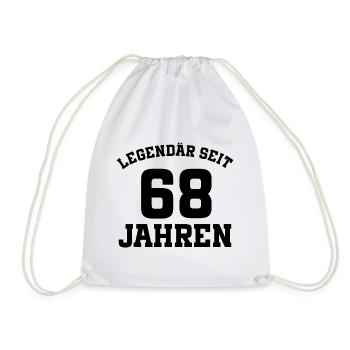 68 jahre Alt 68. geburtstag - Turnbeutel - Weiß - Vorne
