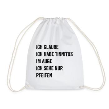 Auge-Pfeifen-Witz - Turnbeutel - Weiß - Vorne