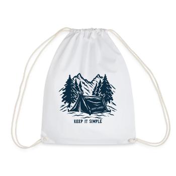 Camping camping-car - Sac de sport léger - blanc - Devant