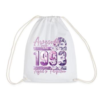 1993 Naissance femme d’anniversaire - Sac de sport léger - blanc - Devant