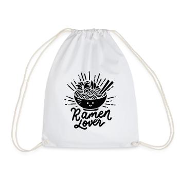 Kawaii-Liebhaber Ramen-Fan - Turnbeutel - Weiß - Vorne