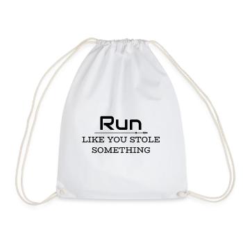 Courir comme si tu avais volé quelque chose - Sac de sport léger - blanc - Devant