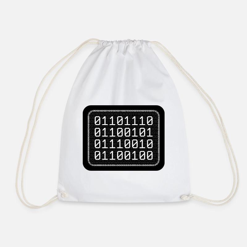 Nerd Binary - Turnbeutel - Weiß
