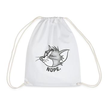 Tom and Jerry Nope - Drawstring Bag - white - Front