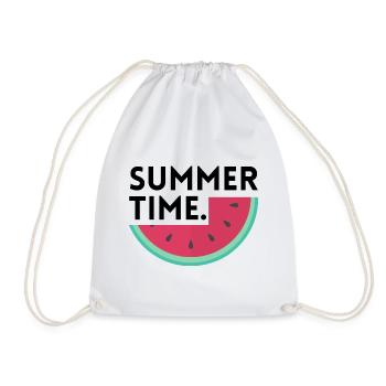 Summer time - Pastèque - Sac de sport léger - blanc - Devant