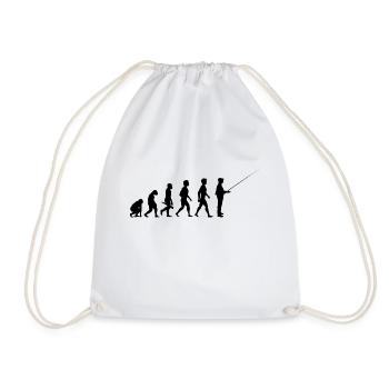 angler fisherman fishing angelsport carp hecht2 - Drawstring Bag - white - Front