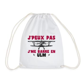 Avion Humour Ulm - Sac de sport léger - blanc - Devant